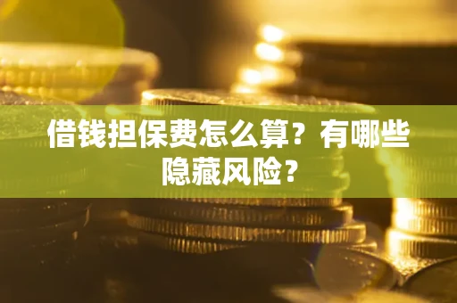 济南借钱担保费怎么算？有哪些隐藏风险？