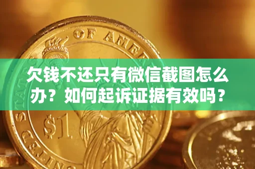 济南欠钱不还只有微信截图怎么办？如何起诉证据有效吗？