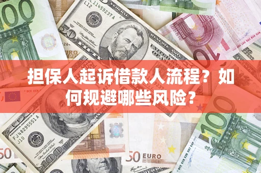济南担保人起诉借款人流程？如何规避哪些风险？